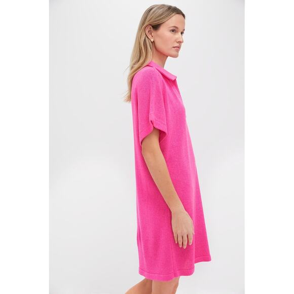 POMANDER PLACE Hot Pink Maren Mini Polo Dress Size XS/S NWT - Picture 5 of 8